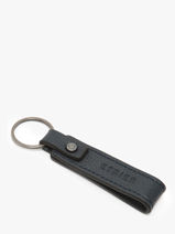 Leather Flandres Keychain Etrier Blue flandres EFLA7850-vue-porte